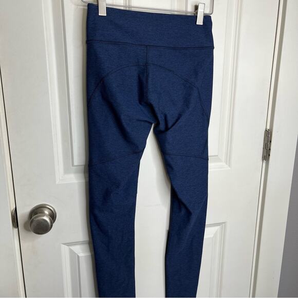 Outdoor Voices Warmup Navy Space Dye 7/8 Length Leggings Size Small - Picture 6 of 7
